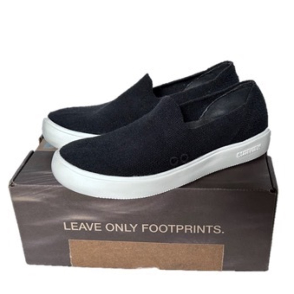 Blueview Pacific Eco-Friendly Plastic-Free Slip-On Sneaker Pitch Black 8 Womens